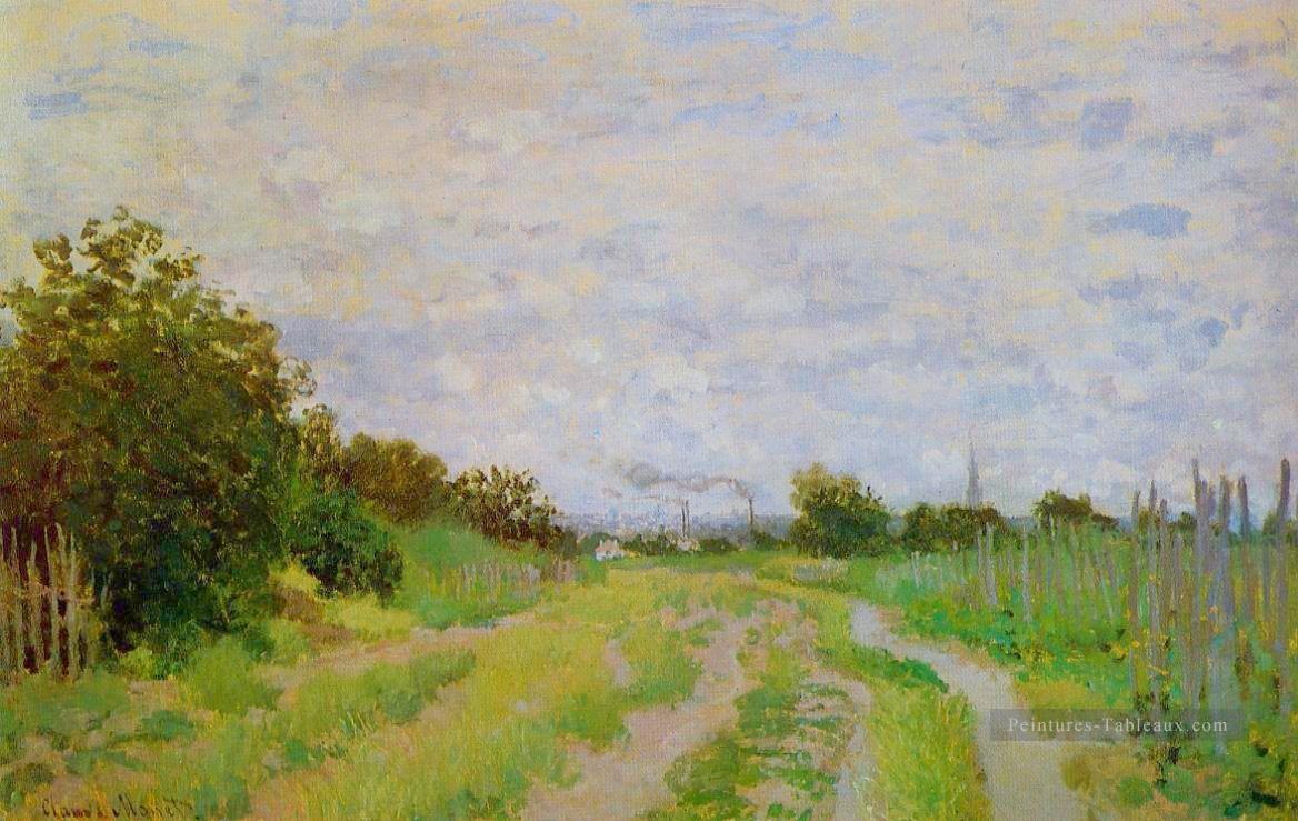 Lane dans les vignes à Argenteuil Claude Monet Peintures à l'huile